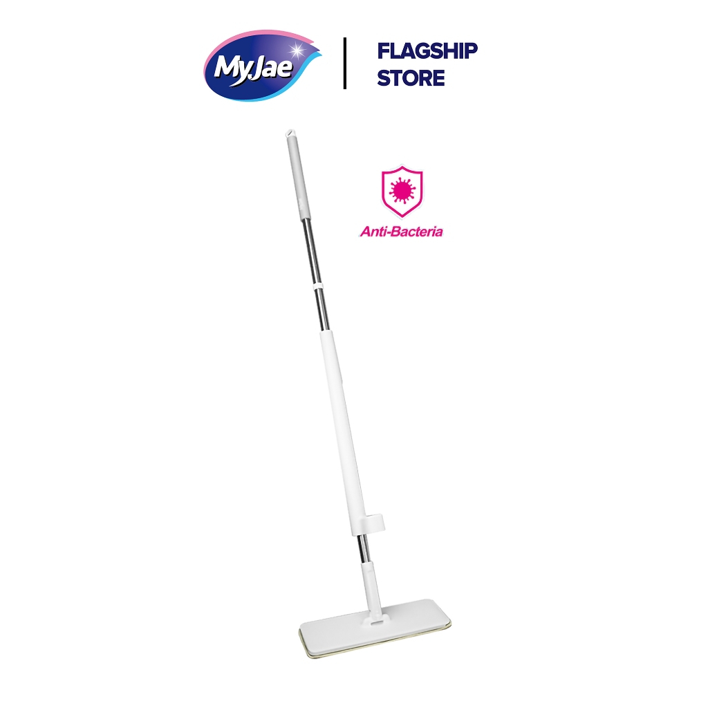 [SVIP] Cây Lau Nhà MyJae Sợi Microfiber Tự Vắt Kháng Khuẩn Ag+ 120cm