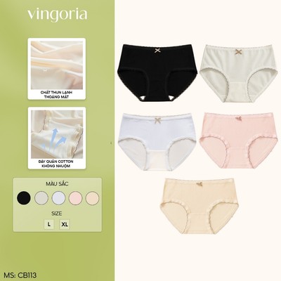 Combo 5 quần lót nữ thun lạnh cạp vừa VINGO/VINGORIA CB100