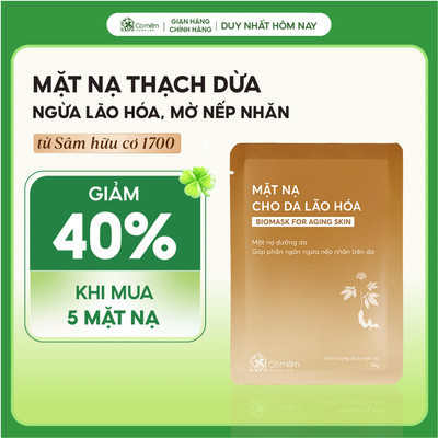 Mặt nạ dưỡng ẩm ngừa lão hoá da Cỏ Mềm 18g