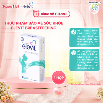 Elevit Breastfeeding Vitamin bổ sung cho phụ nữ sau sinh và cho con bú có DHA, Omega3, Canxi và Các khoáng chất khác