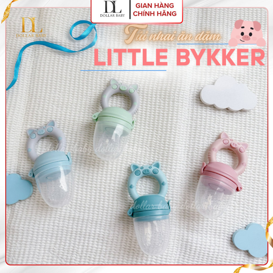 Túi Nhai Ăn Dặm Little Bykker - Silicone An Toàn, Chống Hóc Cho Bé - Thương Hiệu Đan Mạch