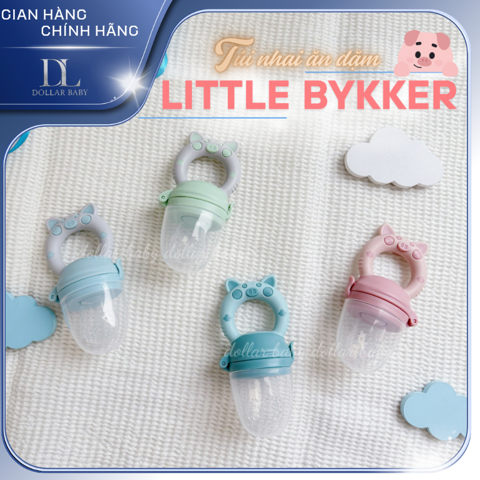 Túi Nhai Ăn Dặm Little Bykker - Silicone An Toàn, Chống Hóc Cho Bé - Thương Hiệu Đan Mạch.