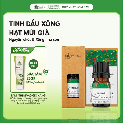 Tinh Dầu Hạt Mùi Già Thiên Nhiên Nguyên Chất Giúp Thư Giãn Cỏ mềm Homelab 5ml