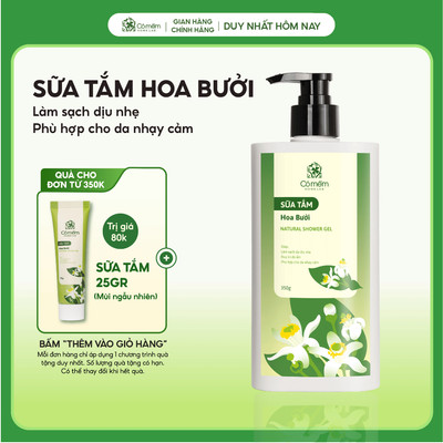 Sữa Tắm Hoa Bưởi Dưỡng Ẩm Sáng Da Cỏ Mềm 350g