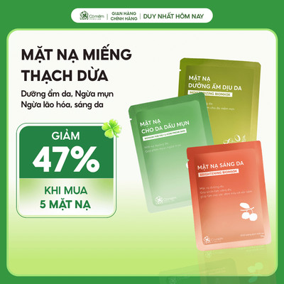 Mặt nạ dưỡng da cấp ẩm dưỡng sáng mờ thâm nám ngừa nếp nhăn Cỏ Mềm 18g