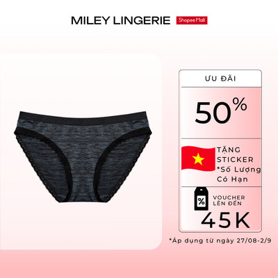 Quần lót nữ thun lụa CD sớ gỗ Fashion Miley Lingerie Mềm Mại, Thoáng Khí FWS1120-1100 (Màu ngẫu nhiên)