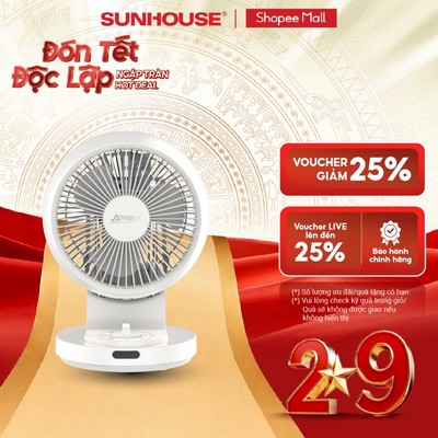 Quạt tuần hoàn không khí Sunhouse Apex APF7310W -  Đảo gió 4 chiều - Tuần hoàn không khí - Động cơ đồng bền bỉ