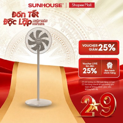 Quạt đứng 7 cánh Sunhouse Apex APF7342B - 9 cấp độ gió - Động cơ BLDC Inverter