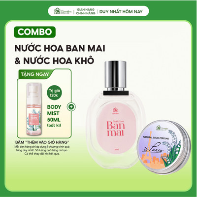 Combo Nước Hoa Ban Mai và Nước Hoa Khô Cỏ Mềm Hương Ngọt Ngào Thanh Mát Dịu Nhẹ