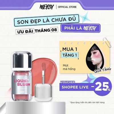 [NEW] Má Hồng Kem Em Bé Merzy Baby Cheek Liquid Blush 4.6g Mịn Lì, Căng Mọng