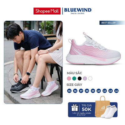 [TĂNG SIZE] Giày Thể Thao Nam Nữ Bluewind Vải Lưới Thoáng Khí Phong Cách Hàn Quốc, Êm Chân 68386
