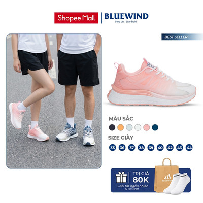 [TĂNG SIZE] Giày Thể Thao Nam Nữ BLUEWIND Sort Hand Đế Cao Su Nguyên Khối Êm Mềm 68376