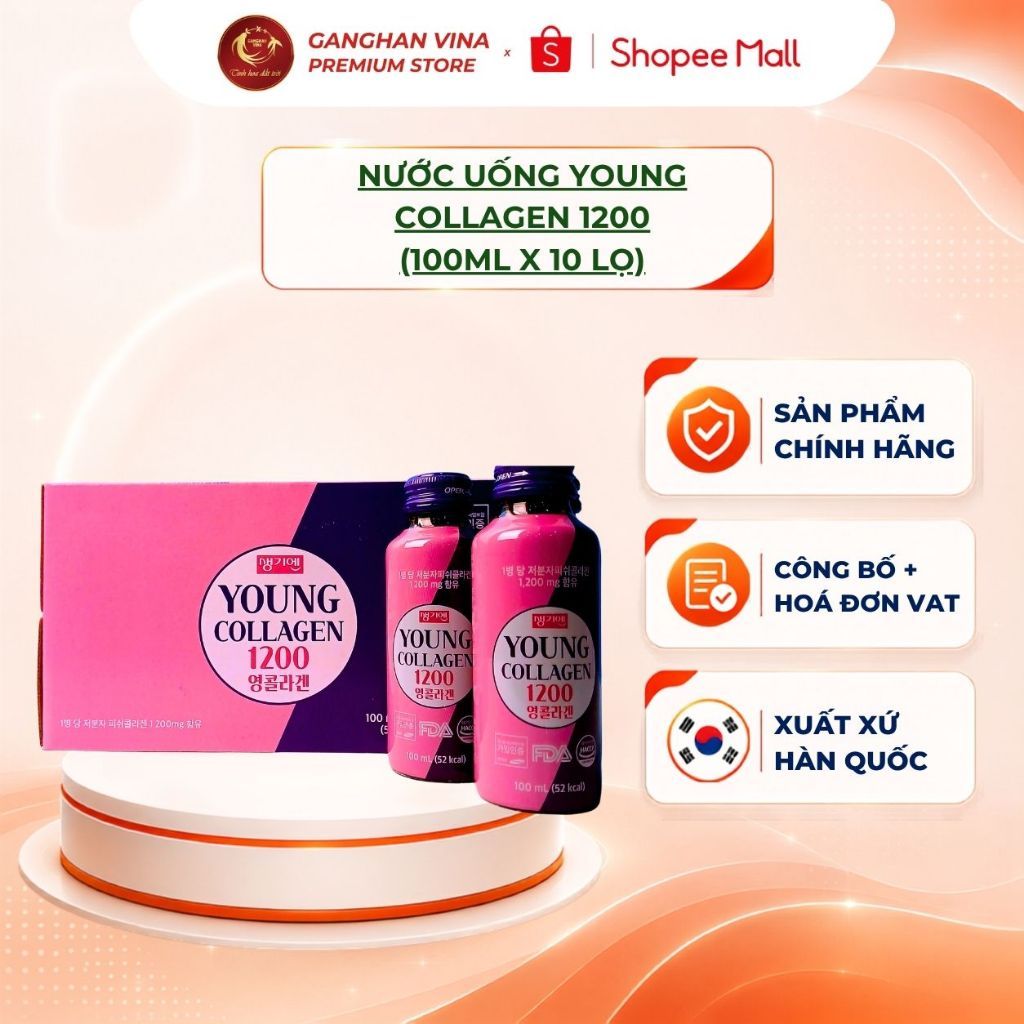 Nước Uống Young Collagen 1200 (100ml x 10 lọ) - DKG DAEDONG GINSENG