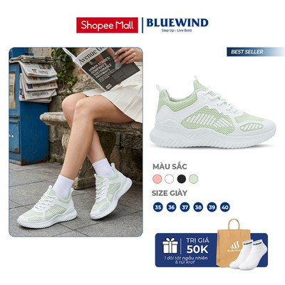 [TĂNG SIZE] Giày Thời Trang Nữ BLUEWIND Đế Cao 4cm Conpavo Đế Mềm Mại, Dễ Phối Đồ, Phong Cách Năng Động 68406