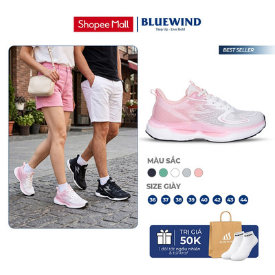 [TĂNG SIZE] Giày Thể Thao Nam Nữ BLUEWIND Infinity 4.0 Êm Chân, Thoáng Khí Phù Hợp Tập Gym 68392