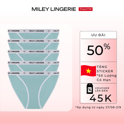 Combo 5 Quần Lót Nữ Thể Thao Miley Lingerie Cao Cấp Melange FCB0700