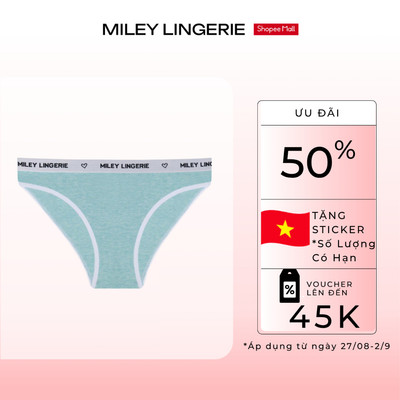 Quần Lót Nữ Thể Thao Cao Cấp Melange Active MILEY LINGERIE - Viền Lưng Logo, Thoáng Khí