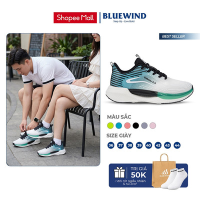Giày Thể Thao Nam Nữ BLUEWIND Infinity 3.0 Êm Chân, Thoáng Khí Phù Hợp Chạy Bộ, Tập Gym 68299