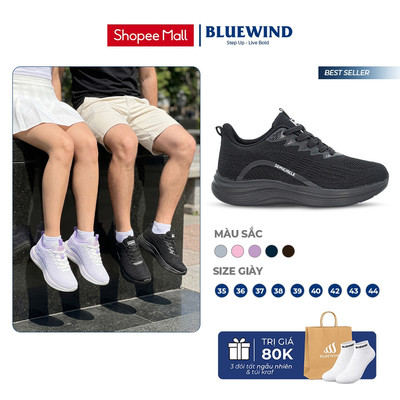 [TĂNG SIZE] Giày Thể Thao Nam Nữ Siêu Nhẹ BLUEWIND SemiCircle Êm Chân, Thoáng Khí Chạy Bộ Hiệu Quả 68380