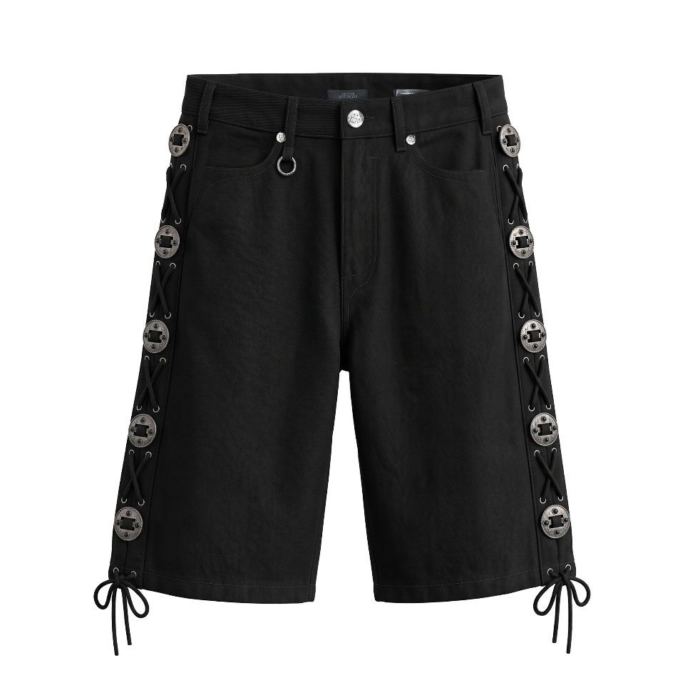 ALCYUS | Quần short chi tiết đan dây "COWBOY S-PTS"