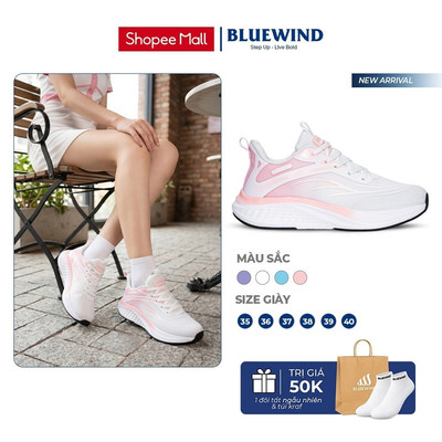 [TĂNG SIZE] Giày Thể Thao Nữ BLUEWIND Đế 4cm Siêu Nhẹ, Êm Chân, Phong Cách Năng Động 68899
