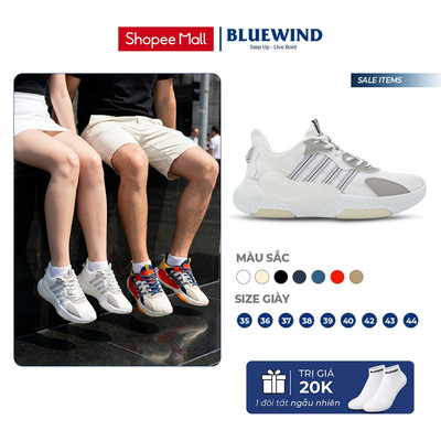 [TĂNG SIZE] Giày Thể Thao Nam Nữ BLUEWIND Êm Mềm Vải Lưới Thoáng Khí, Phù Hợp Vận Đông Hằng Ngày 68371