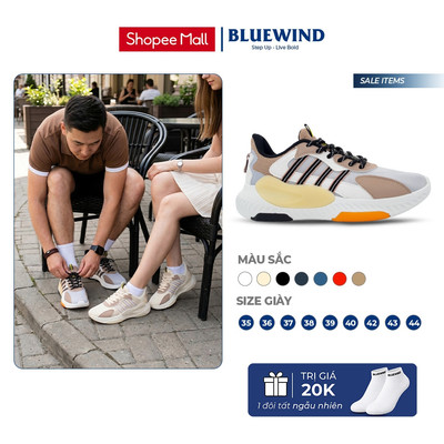 [TĂNG SIZE] Giày Thể Thao Nam Nữ BLUEWIND Thoáng Khí, Thời Trang Phù Hợp Đi Học Dạo Phố 68371