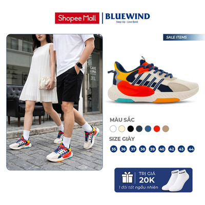 [TĂNG SIZE] Giày Thể Thao Nam Nữ BLUEWIND Frolic Wave.es Trẻ Trung Dễ Phối Đồ Vải Dệt Thoáng Khí 68371