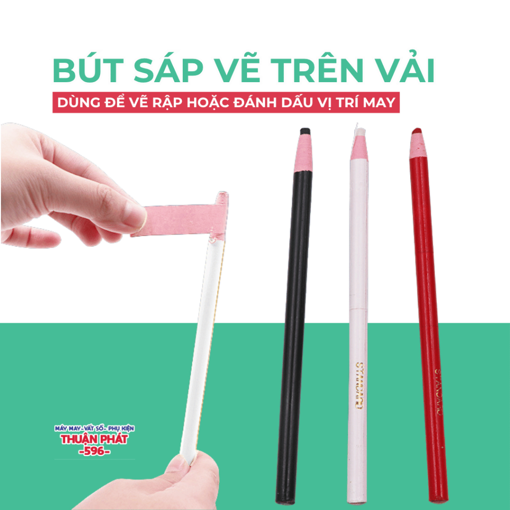 Bút Sáp Vẽ Trên Vải - Bút được thiết kế dạng bút chì xé