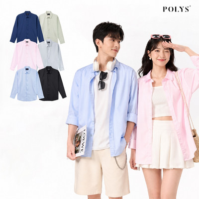 Áo sơ mi nam tay dài POLYS. Vải Oxford Thoáng Khí, 6 Màu Trẻ Trung. Áo Sơ Mi Nam LONG SLEEVE OXFORD