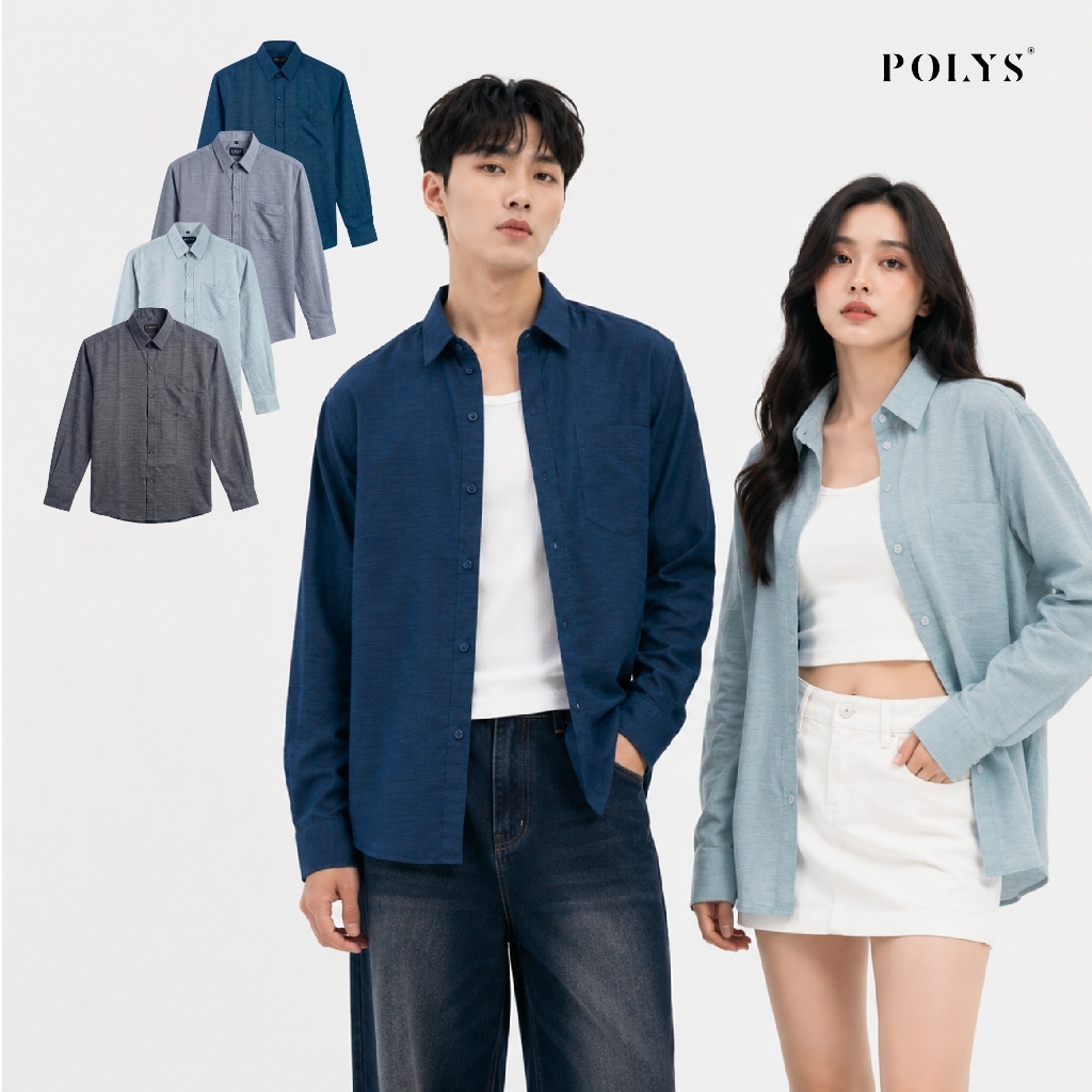 Áo Sơ Mi Linen Tay Dài Form Relaxed Vải Đũi Mềm Nhẹ Thoáng Mát Unisex CASUAL LINEN Shirt Dài Tay
