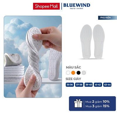 Lót Giày Đàn Hồi BLUEWIND Mềm Mại Êm Chân Thoáng Khí 9310
