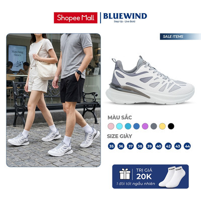 [TĂNG SIZE] Giày Thể Thao Nam Nữ BLUEWIND Êm Mềm Thoáng Khí Vận Động Thoải Mái 68377