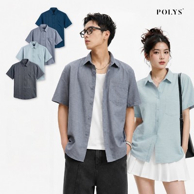 Áo Sơ Mi Linen Tay Ngắn Form Relaxed Vải Đũi Mềm Nhẹ Thoáng Mát Unisex CASUAL LINEN Shirt Ngắn Tay