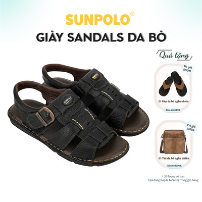 Xăng Đan Nam Da Bò Cao cấp SUNPOLO SDA023