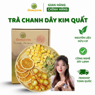 Trà detox trái cây Triệu Lộ Tư chanh dây kim quất trắng da Camifarm, thanh nhiệt cơ thể, bổ sung vitamin C