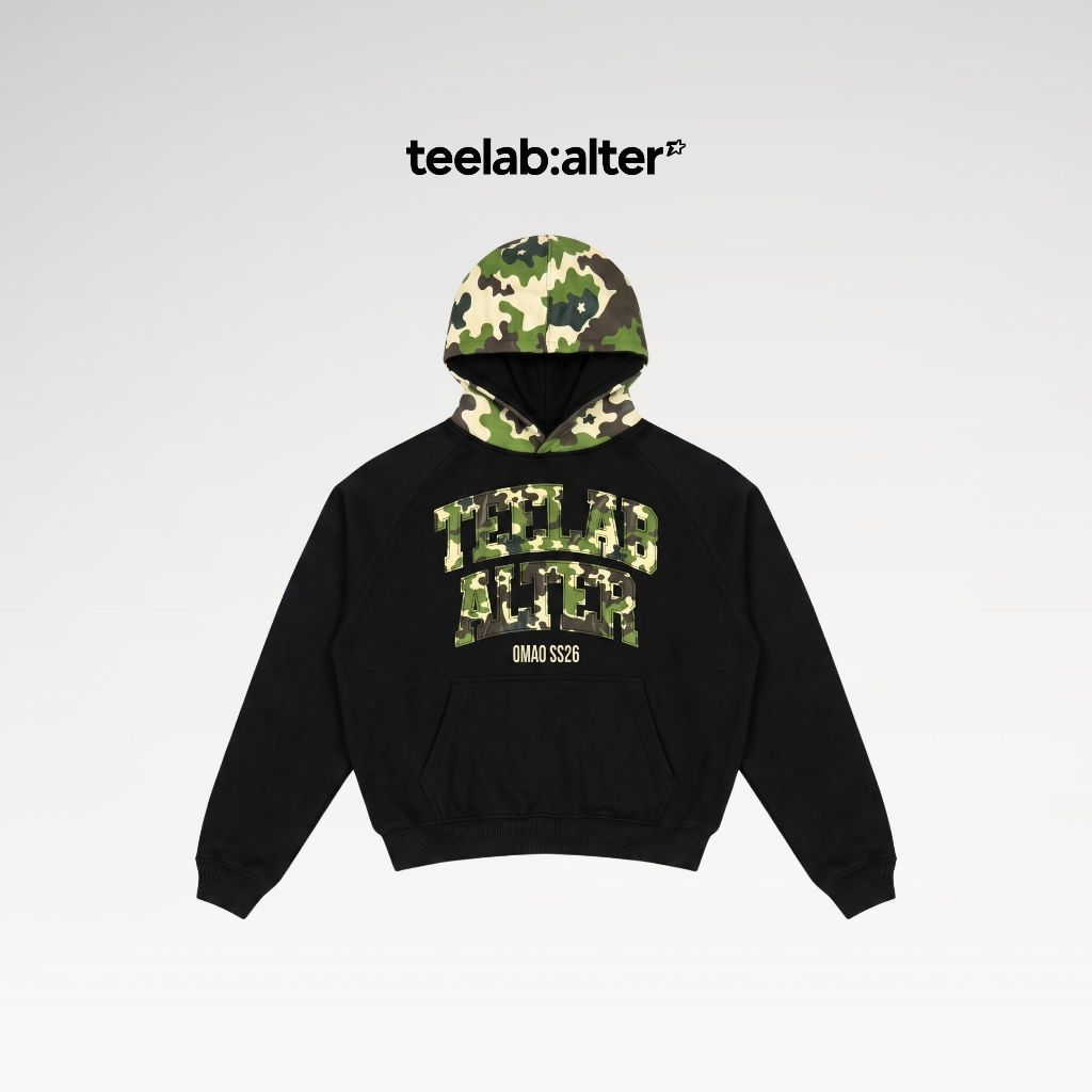 Áo Hoodie Teelab Alter Oversized Fleece Camo Embroidered Hoodie HD142