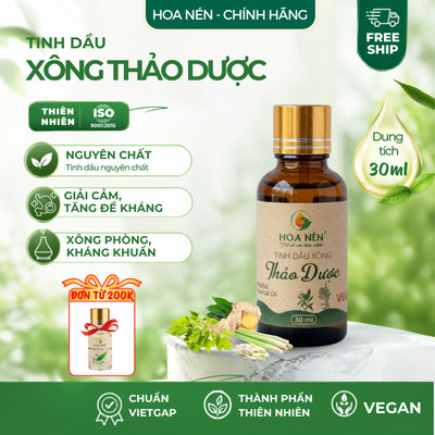 Tinh dầu Xông Thảo Dược - Hoa Nén - Xông tinh dầu giải cảm, tốt cho sức khỏe - 30ml