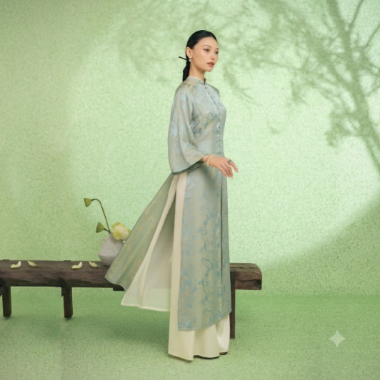 NEM FASHION Áo dài tay lỡ họa tiết AD02362