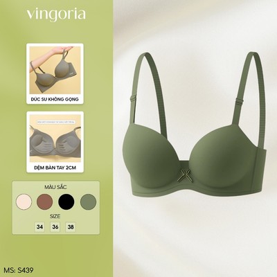 Áo Lót Su Không Gọng Không Viền Đệm Bàn Tay Nâng Ngực Tự Nhiên S439 VINGO/VINGORIA