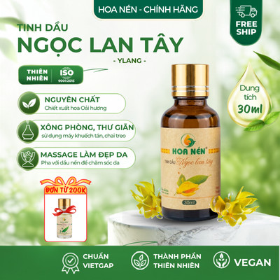 Tinh dầu Hoa Ngọc Lan Tây nguyên chất 30ml, 10ml - Hoa Nén - Hương thơm mát, khử mùi,ẩm mốc