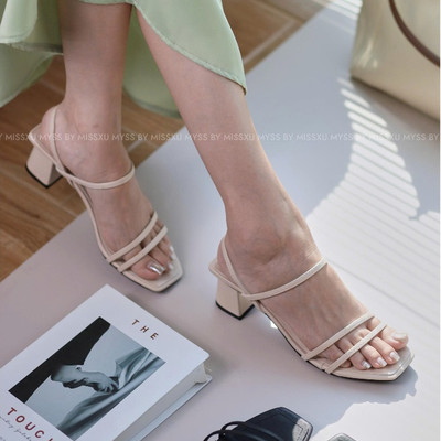 Giày sandal nữ MYSS dây mảnh ngang 5cm thời trang - SD139
