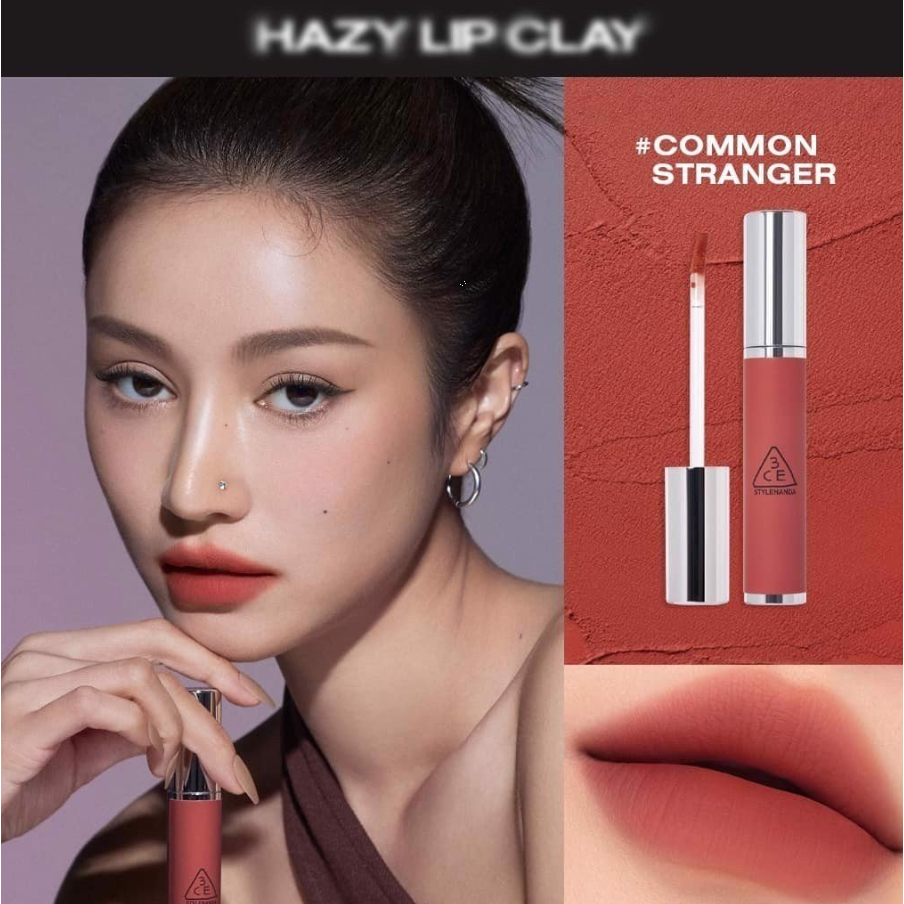 Son Kem 3CE Vỏ Bạc Hàn Quốc-3CE Hazy Lip Clay #Whip Red #Hiamine #Common Stranger #Paintingcot 4,0g