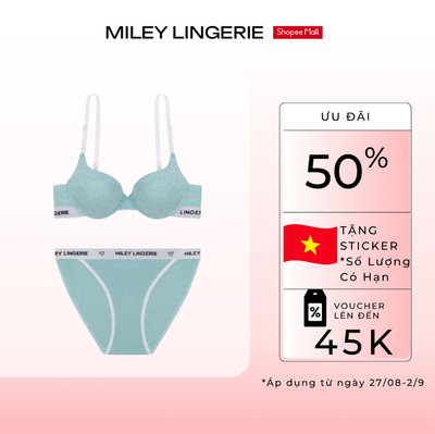 Bộ Đồ Lót Melange High-cut Sporty Chic Miley Lingerie - Áo Ngực Mút Vừa 2,5cm, Tôn Dáng BRC -FCS14