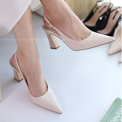 Giày cao gót nữ MYSS mũi nhọn quai sau 9cm thời trang - CG245