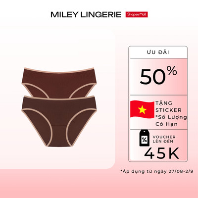 Combo 2 Quần Lót Nữ Cotton Flexi Miley Lingerie Mềm Mịn Thoáng Khí