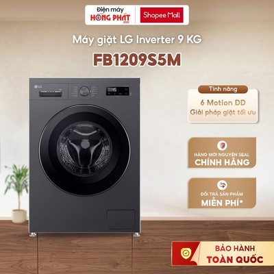 Máy Giặt LG Inverter 9 Kg FB1209S5M | FB1209S5W | FB1209S6W1 - Máy Giặt Lồng Ngang [Freeship HCM]
