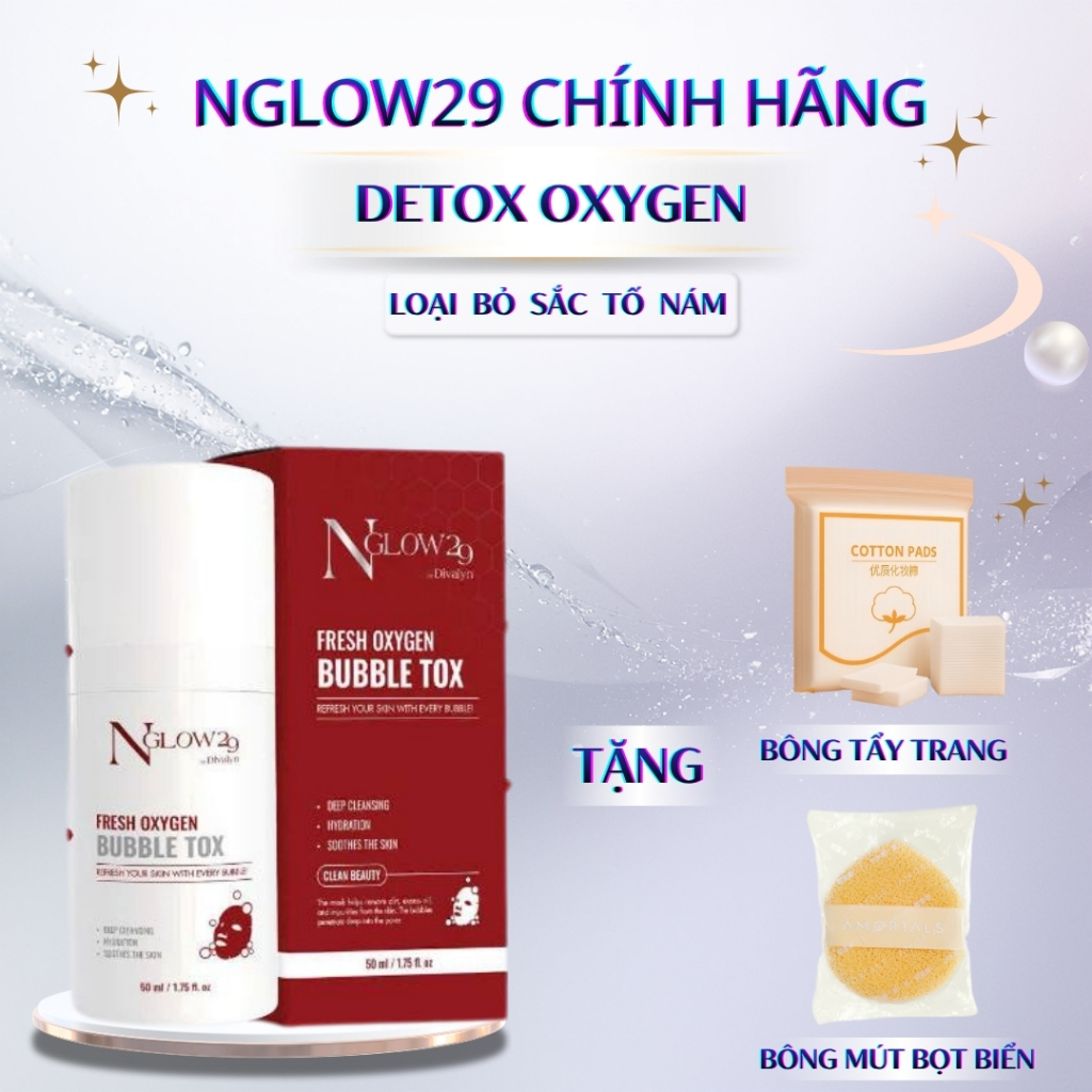 DETOX OXYGEN NGLOW29 - làm sạch sâu - sáng da.