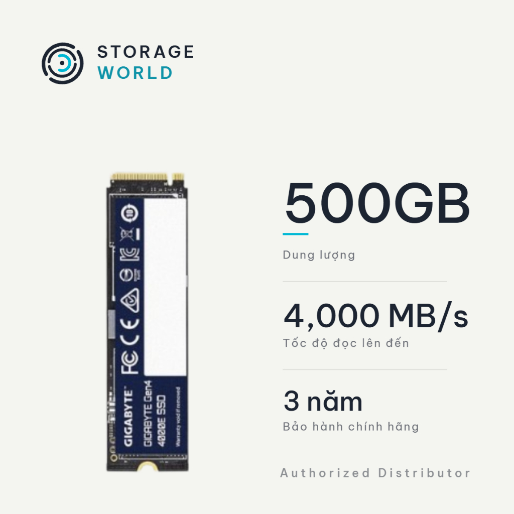 Ổ Cứng Gắn Trong SSD Gigabyte G440E 500GB M.2 NVMe PCIe Gen4 G440E500G – Gen4 4000