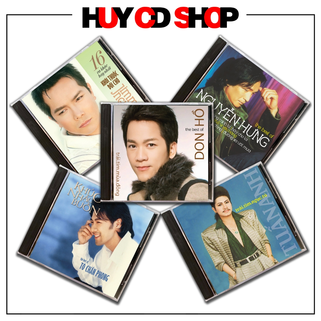 Đĩa CD Don Hồ Nguyễn Hưng Tuấn Anh Tô Chấn Phong Jimmy Nguyễn - Đĩa lòng trắng